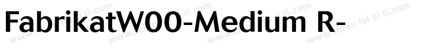FabrikatW00-Medium R字体转换